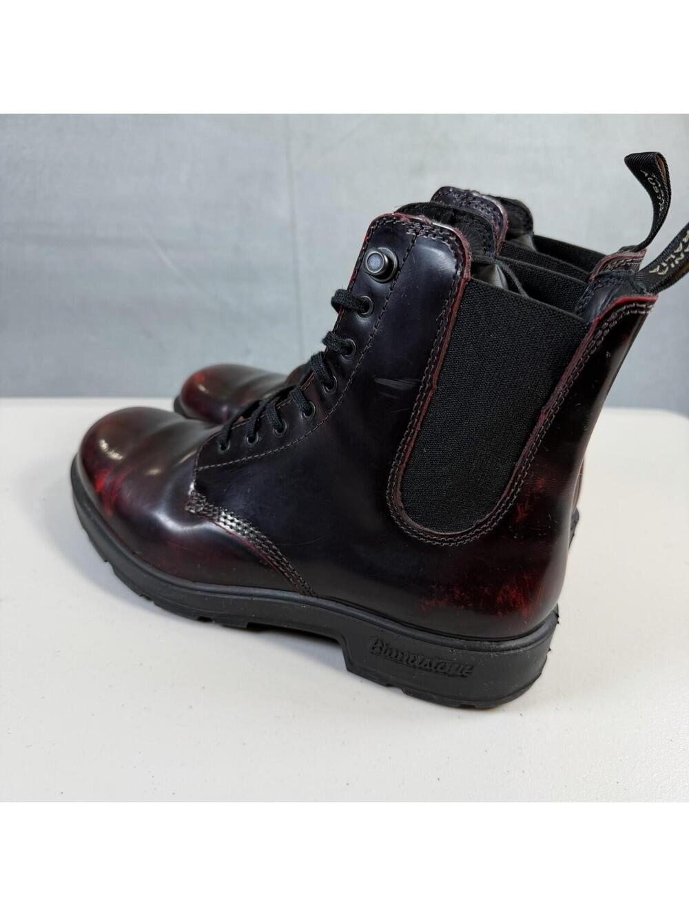 Blundstone 2220 Original Lace-Up Boots Womens US 7.5 Bordeaux Brush Red - Picture 4 of 10